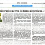Rausch Mainenti - Artigos - Considerações acerca do termo de penhora - Diário do Comércio - Parte 02