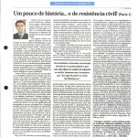 Rausch Mainenti - Artigos - Um pouco da historia e da resistencia civil - Diário do Comércio - Parte 01